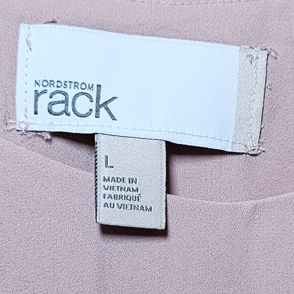 Pale Pink Lace Strap Tank, Nordstrom Rack L NWT - Picture 3 of 4